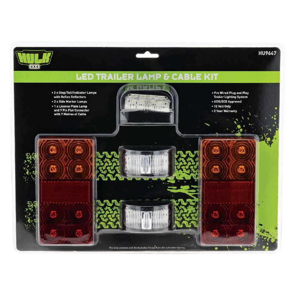 HULK LED trailer lamp and cable kit