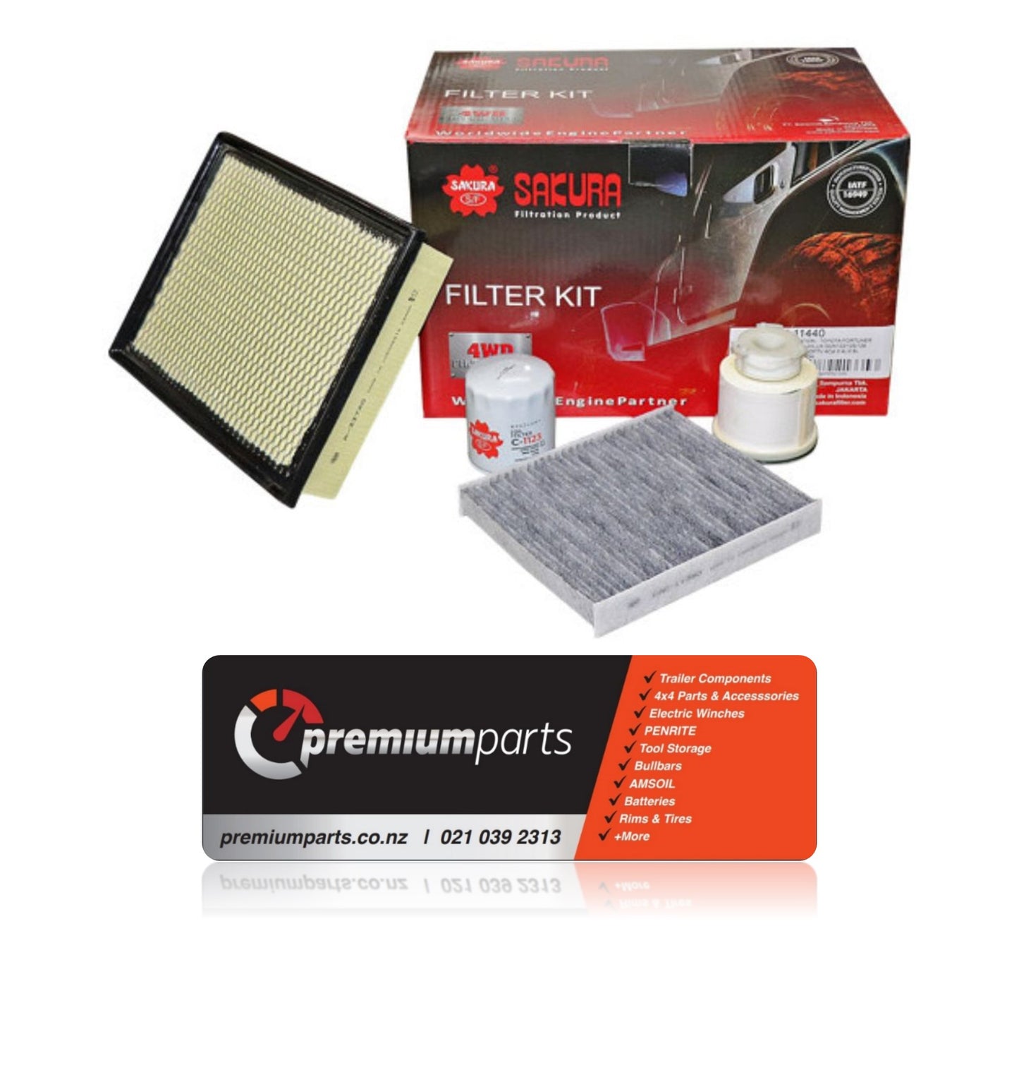 Sakura Filter Kit - Toyota HiLux 2015-19 2.8L 1GDFTV