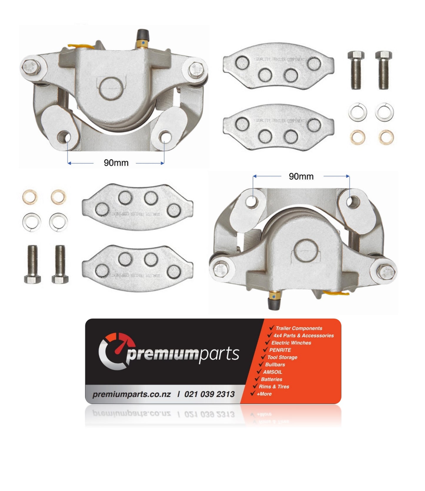 Trojan Stainless Steel Hydraulic Calipers