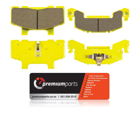 DEEMAXX YELLOW CERAMIC BRAKE PADS X 4 - Marine Use / Road Use