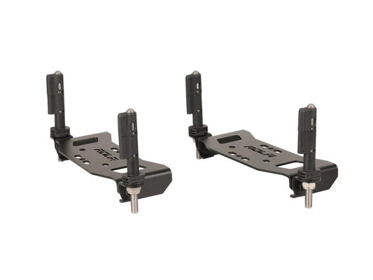 ROLA Flat Mount Recovery Track Holder - Ratchet Tie Down Pair - 2.5cm x 3.6cm