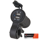 Powertech - Motorcycle Dual USB Socket Mount