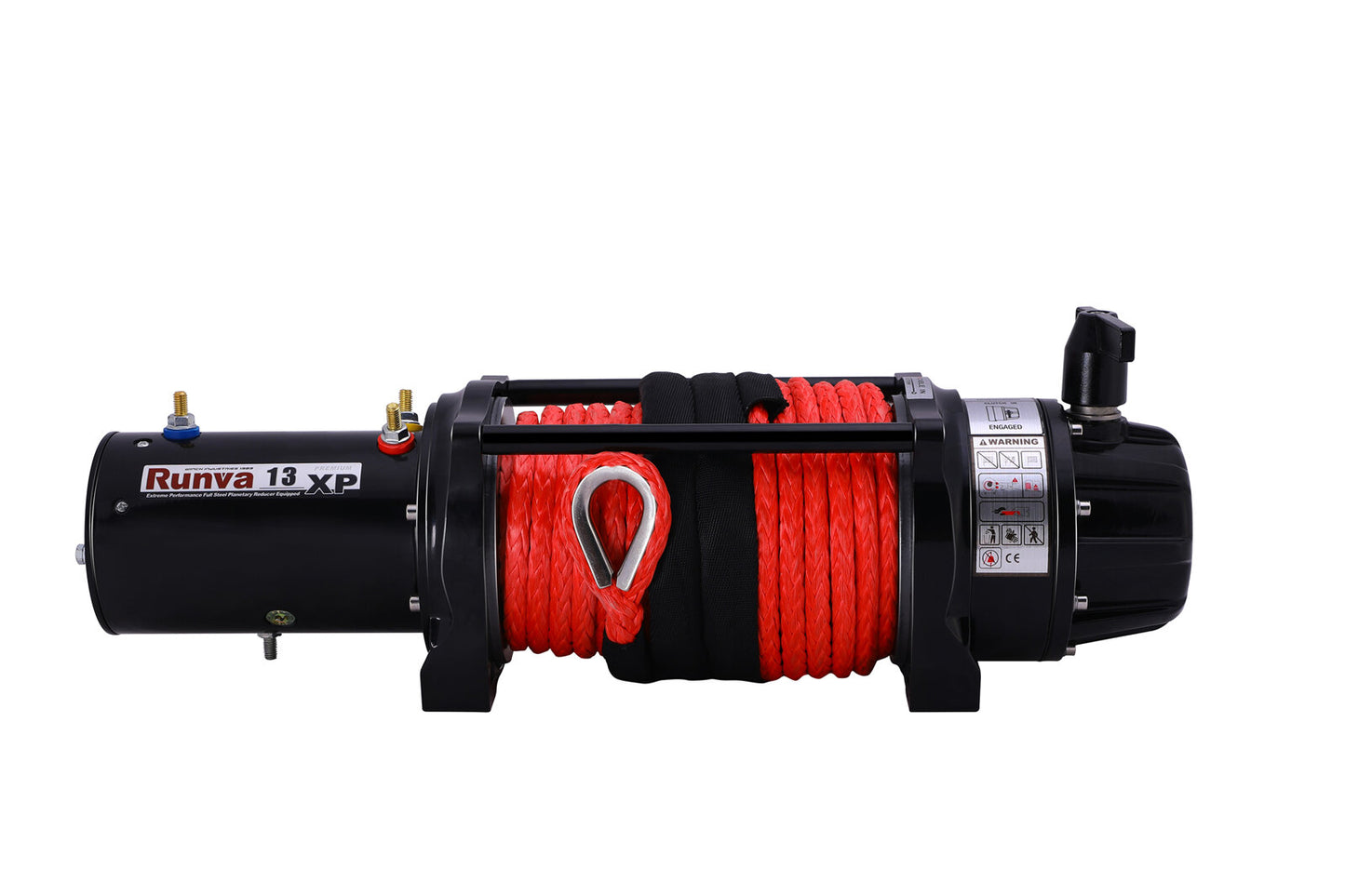 RUNVA 13XP Premium 12V Winch with Synthetic Rope