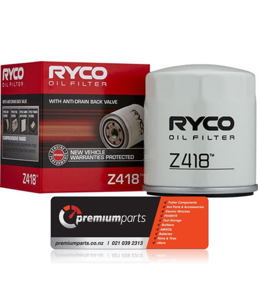 RYCO OIL FILTER SPIN ON - Z418