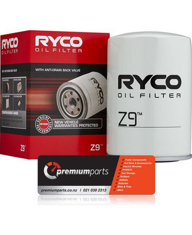 RYCO OIL FILTER SPIN ON - Z9