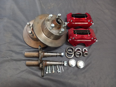 1500kg NZ Made Braked Hubs & Stubs Kit - Twin stainless steel piston calipers!!