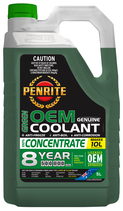 PENRITE 8 Year 500,000km Green Coolant Concentrate 5L