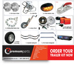 CM Trailer Parts - 2500KG Electric Braked Trailer Kit