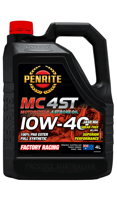 PENRITE MC-4ST PAO & Ester Motorcycle Oil 10W-40 4 Litre