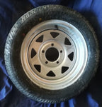 13" x 5" Galv Rim + 195/50R13C Tyre